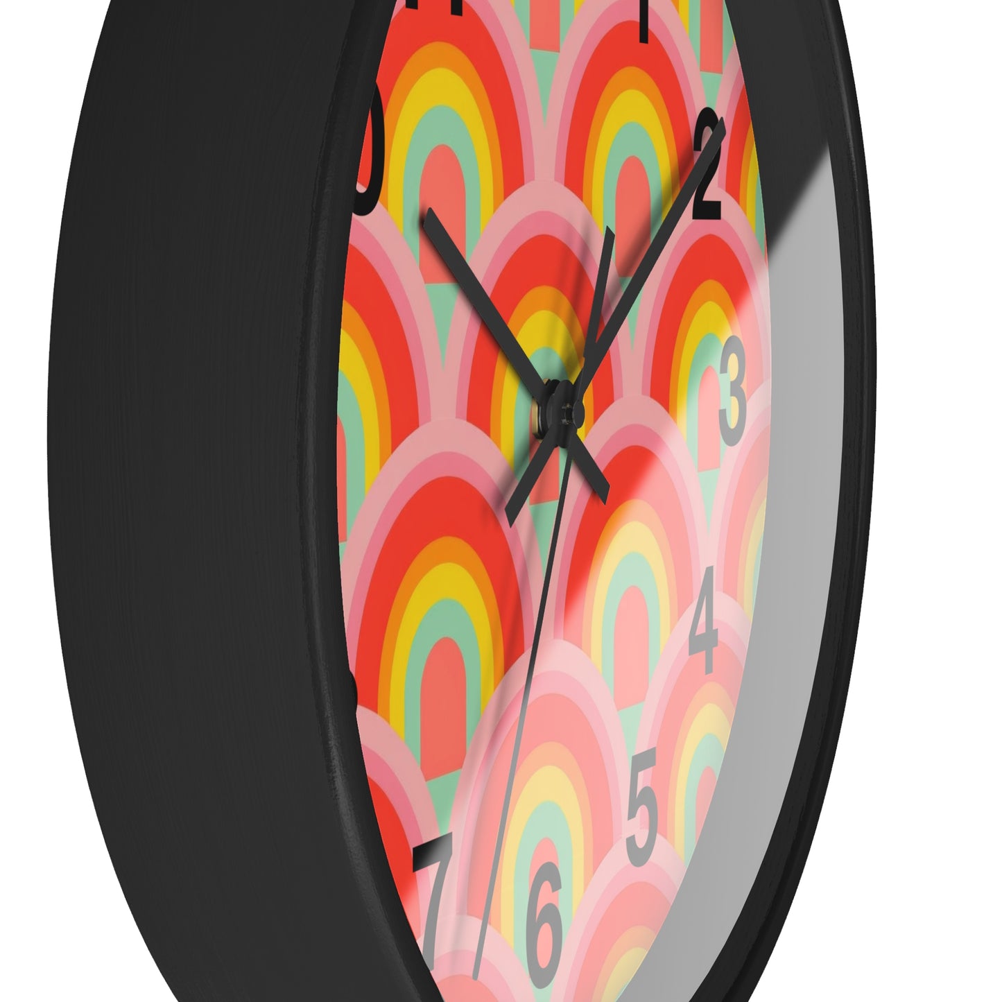 Vibrant rainbow  Wall Clock