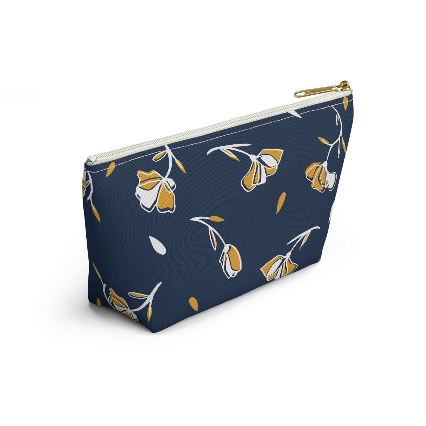 Floral Accessory Pouch - Stylish Makeup Bag, Travel Organizer, Gift for Her, Cosmetic Clutch, Everyday Use, Elegant Flower Design