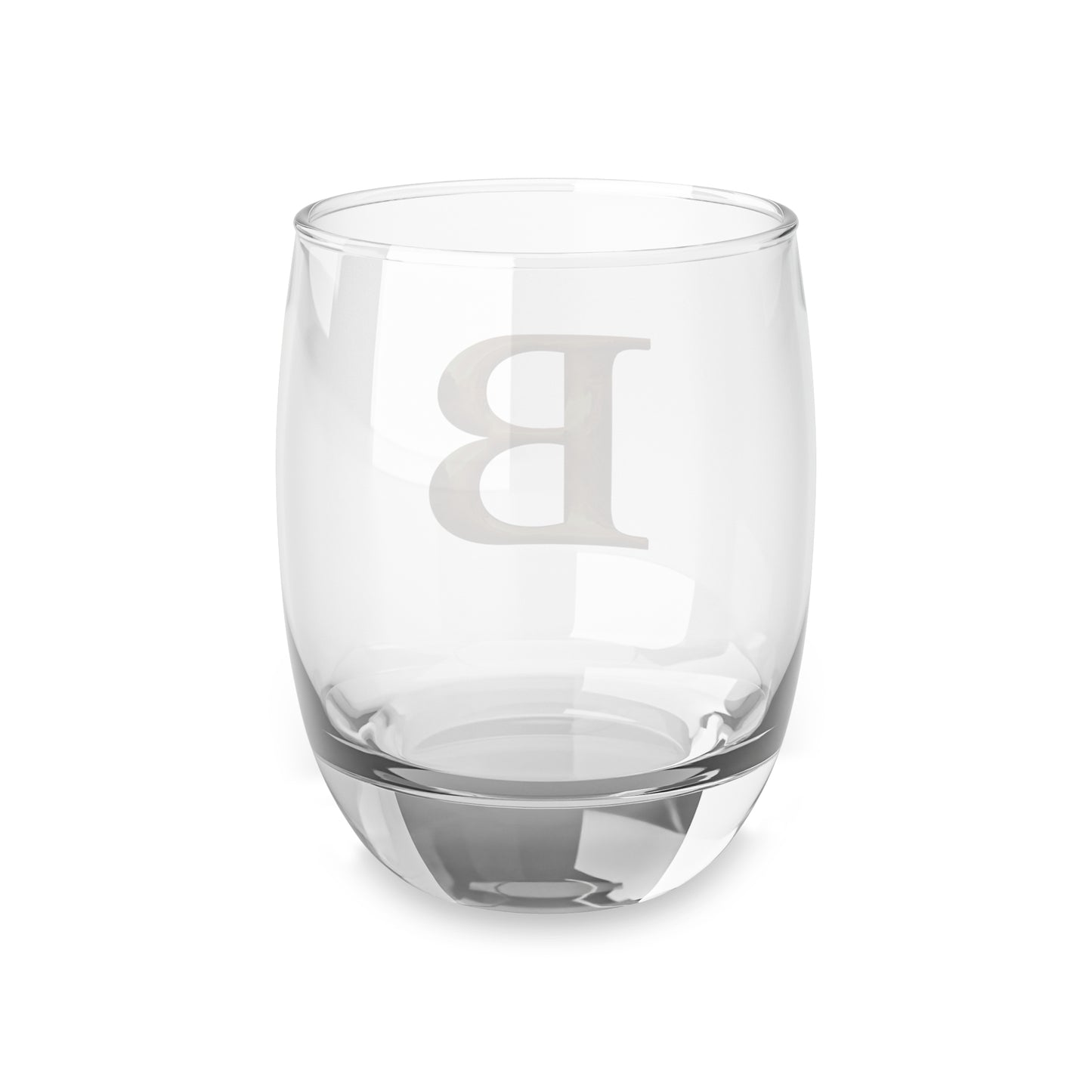 Personalized Whiskey Glass with Initial, Customized Barware Letter B