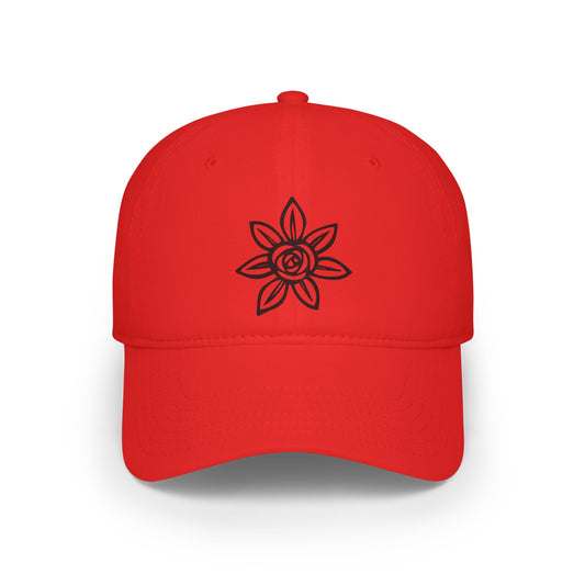 Stylish Floral Low Profile Baseball Cap, Casual Hat, Summer Accessory, Gift for Her, Trendy Headwear, Everyday Wear