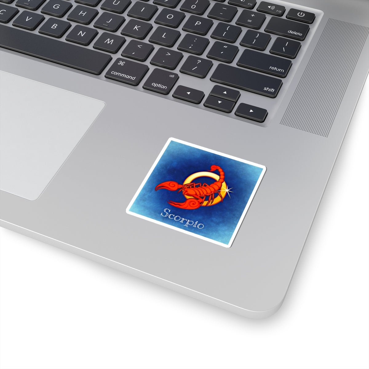 Scorpio Kiss-Cut Zodiac Sticker — Red Scorpion Constellation Design