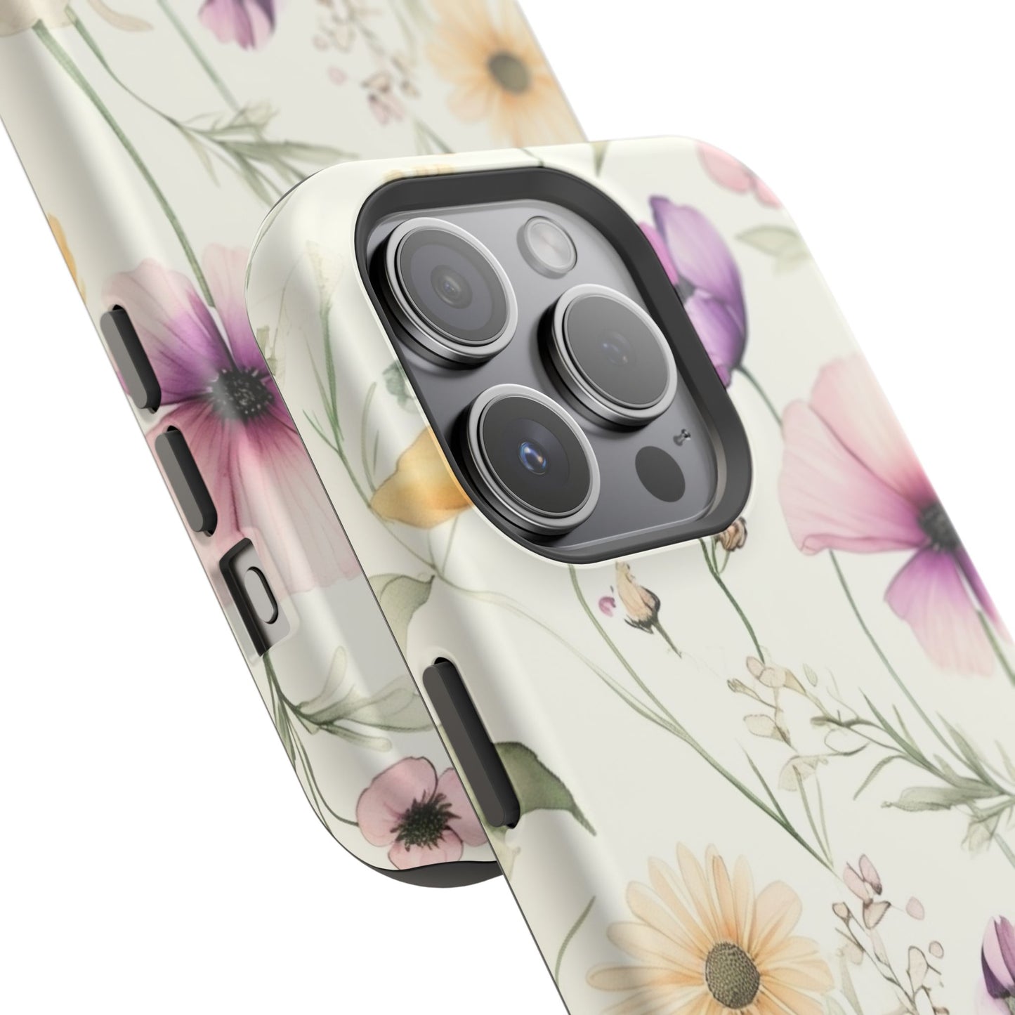 Floral Watercolor Magnetic Impact-Resistant Phone Case