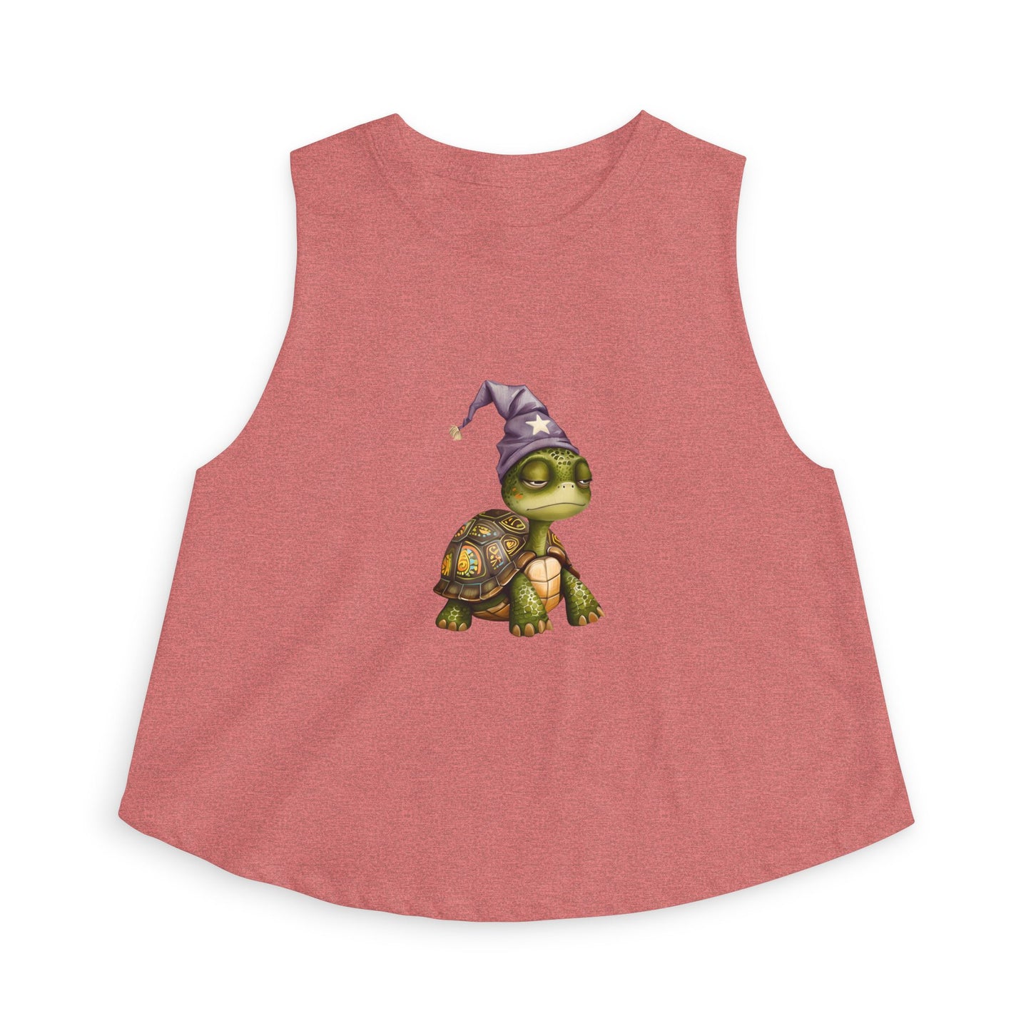 Turtle Wizard Crop Top — Cute Magical Turtle Graphic Tank