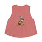 Turtle Wizard Crop Top — Cute Magical Turtle Graphic Tank