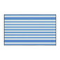 Striped Blue Heavy-Duty Floor Mat — Durable Non-Slip Entry Rug