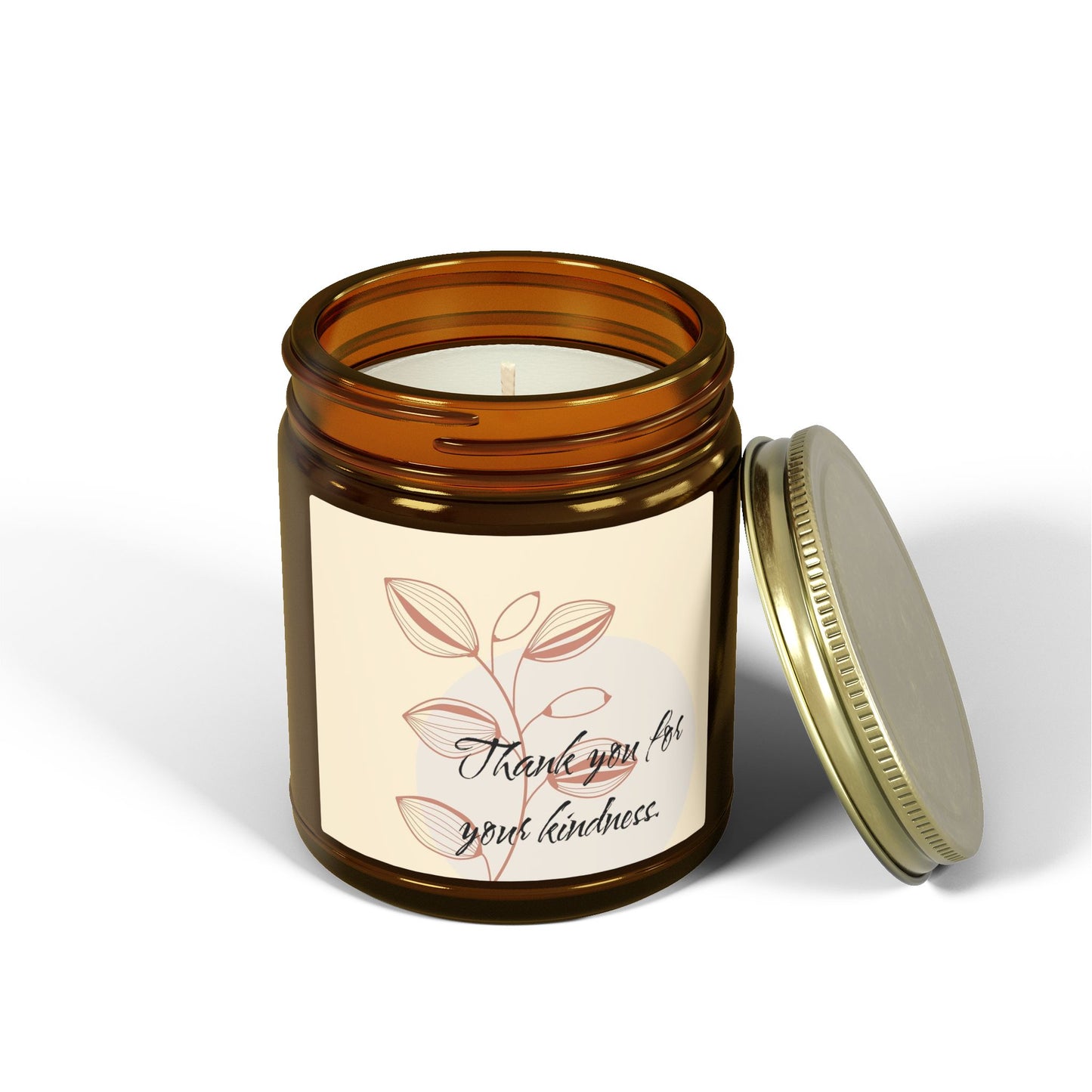 Thank You Candle — Coconut Apricot Scented Jar (4oz & 9oz)