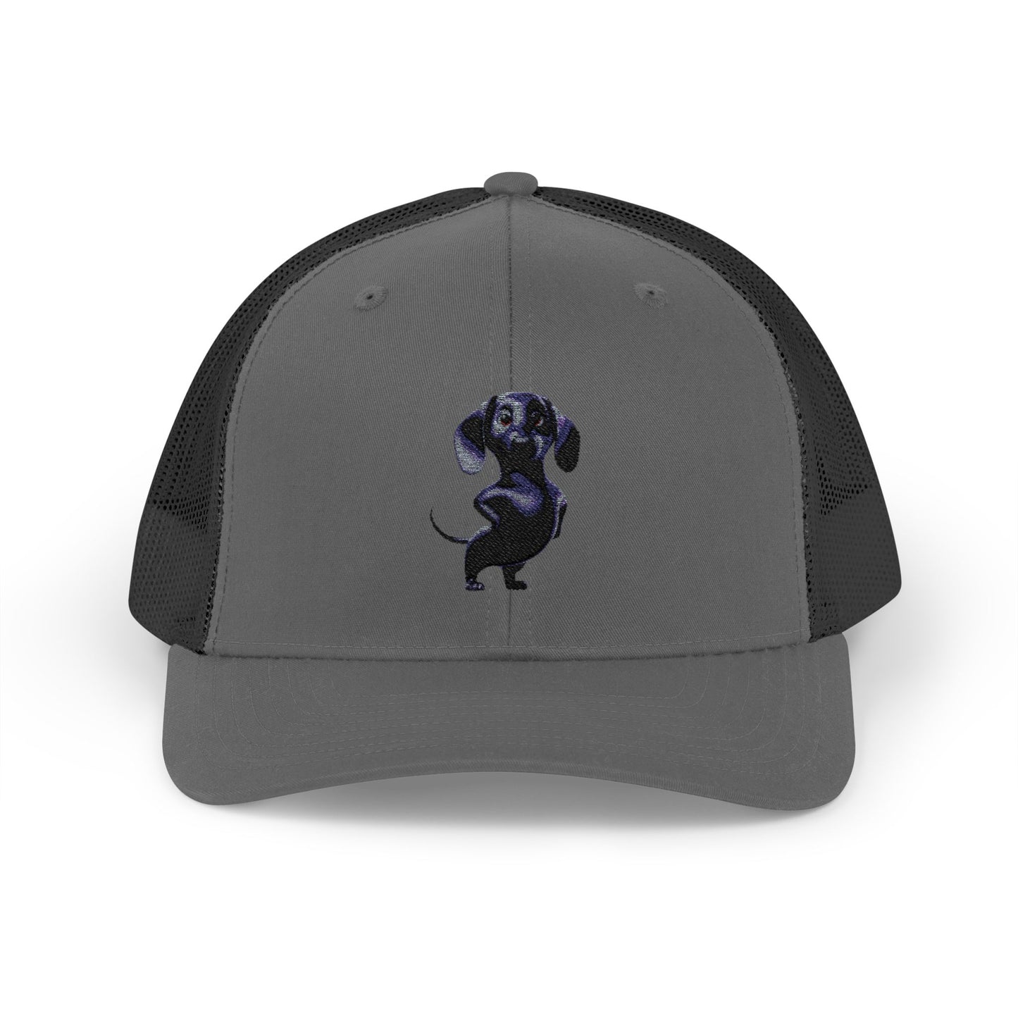 Dachshund Galaxy Trucker Cap – Embroidered Space Sausage Dog Snapback