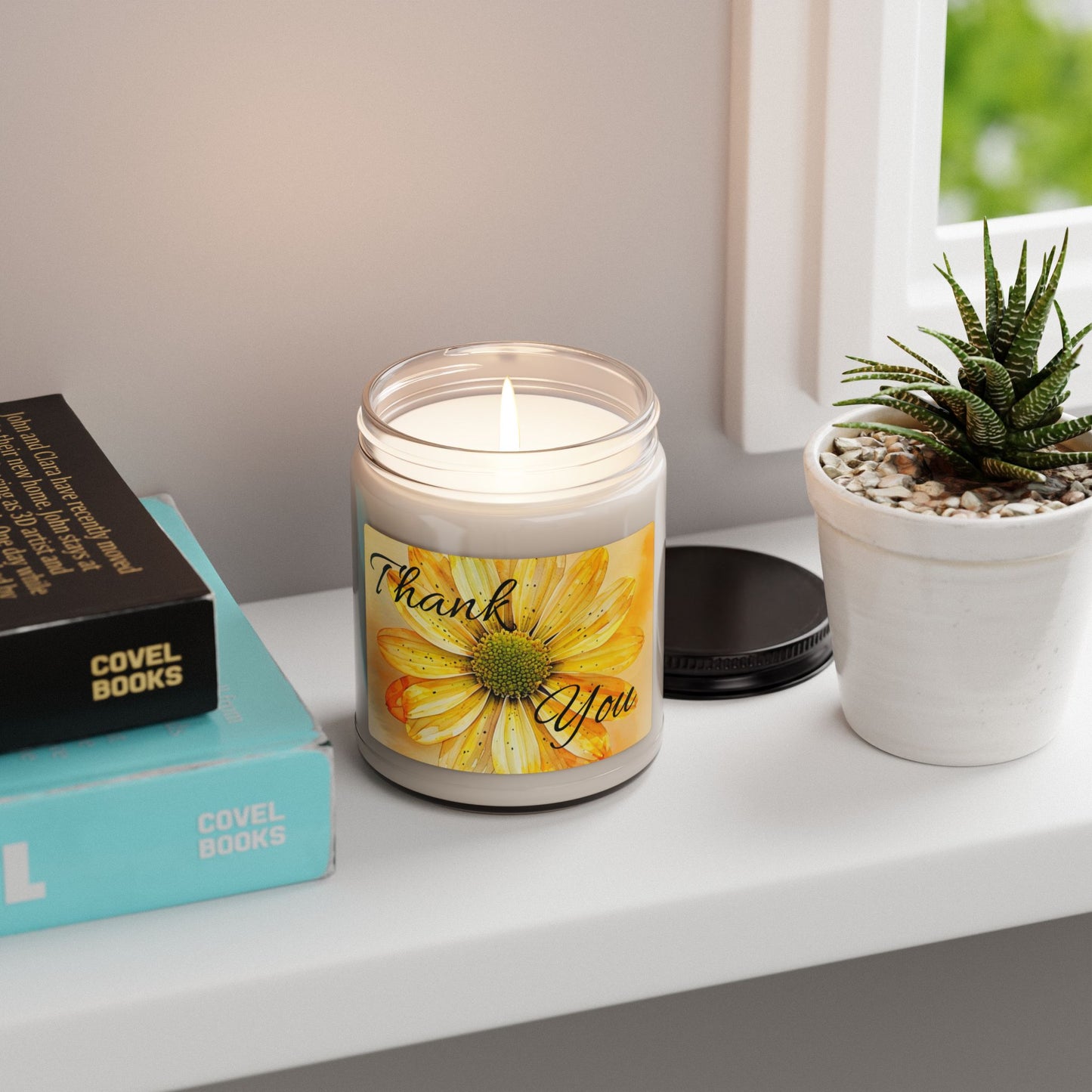 Thank You Scented Soy Candle — 9oz Floral Gift Candle