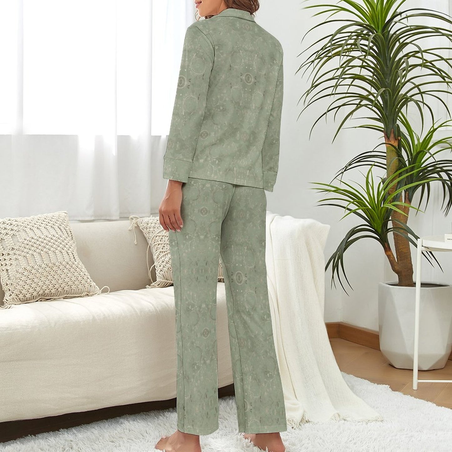 V-Neck Women Night Wear Suit