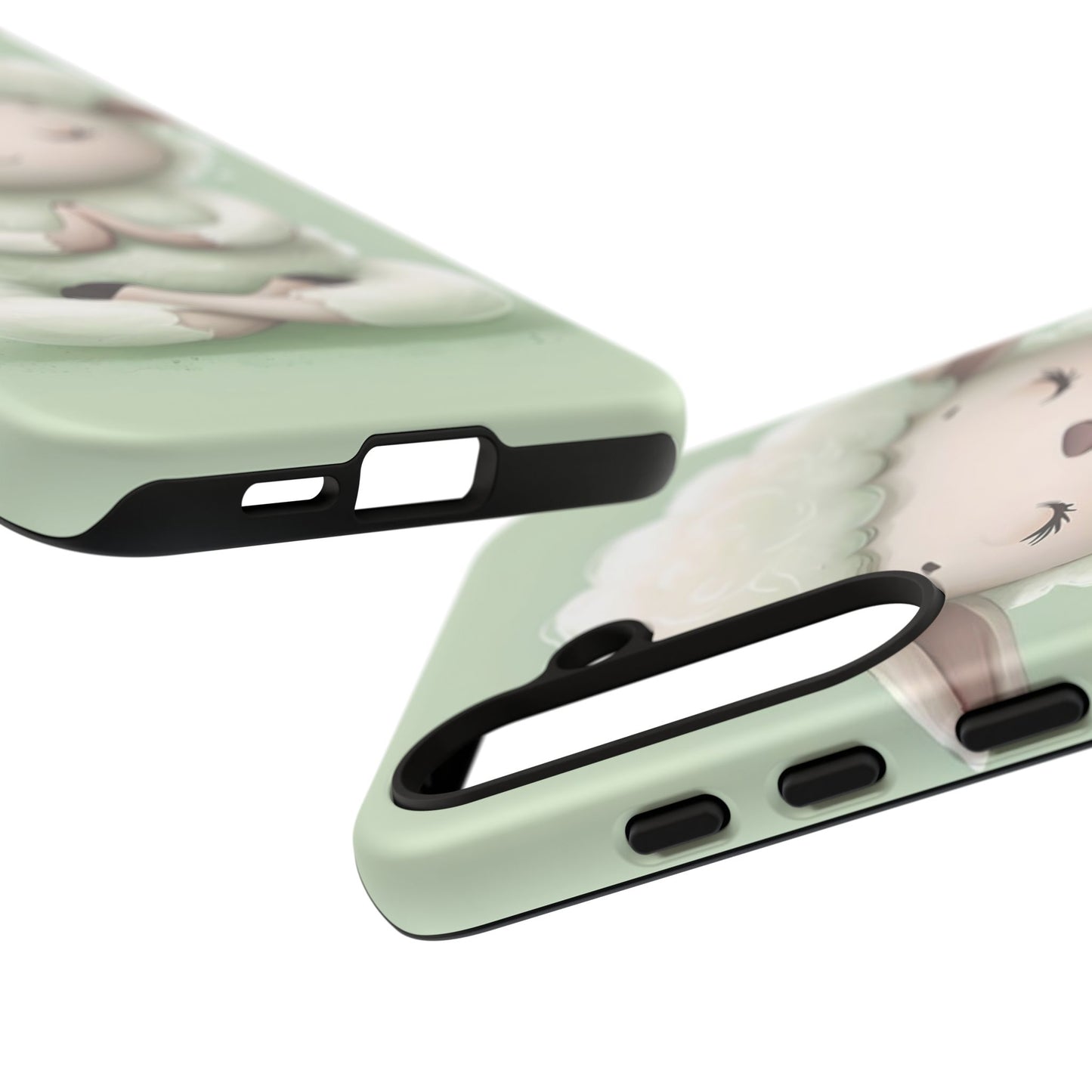 Meditating Lamb Phone Case — Cute Pastel Protective iPhone Cover