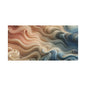 Abstract Swirl Matte Canvas Wall Art — Fluid Earth Tones, Stretched 1.25"