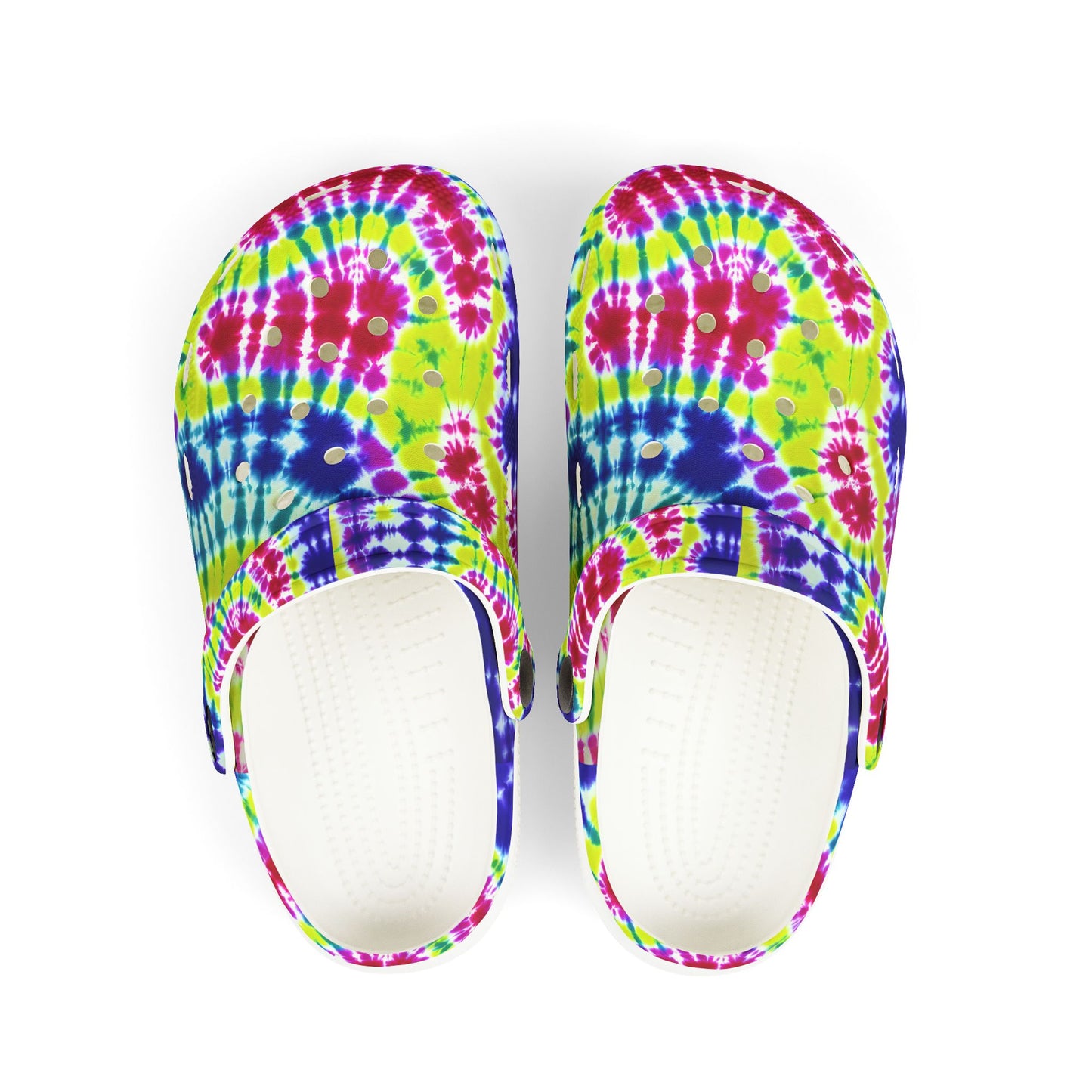 Colorful Tie-Dye Kid's Clogs, Fun Slip-On Shoes for Kids, Summer Footwear, Birthday Gift, Playtime Essentials