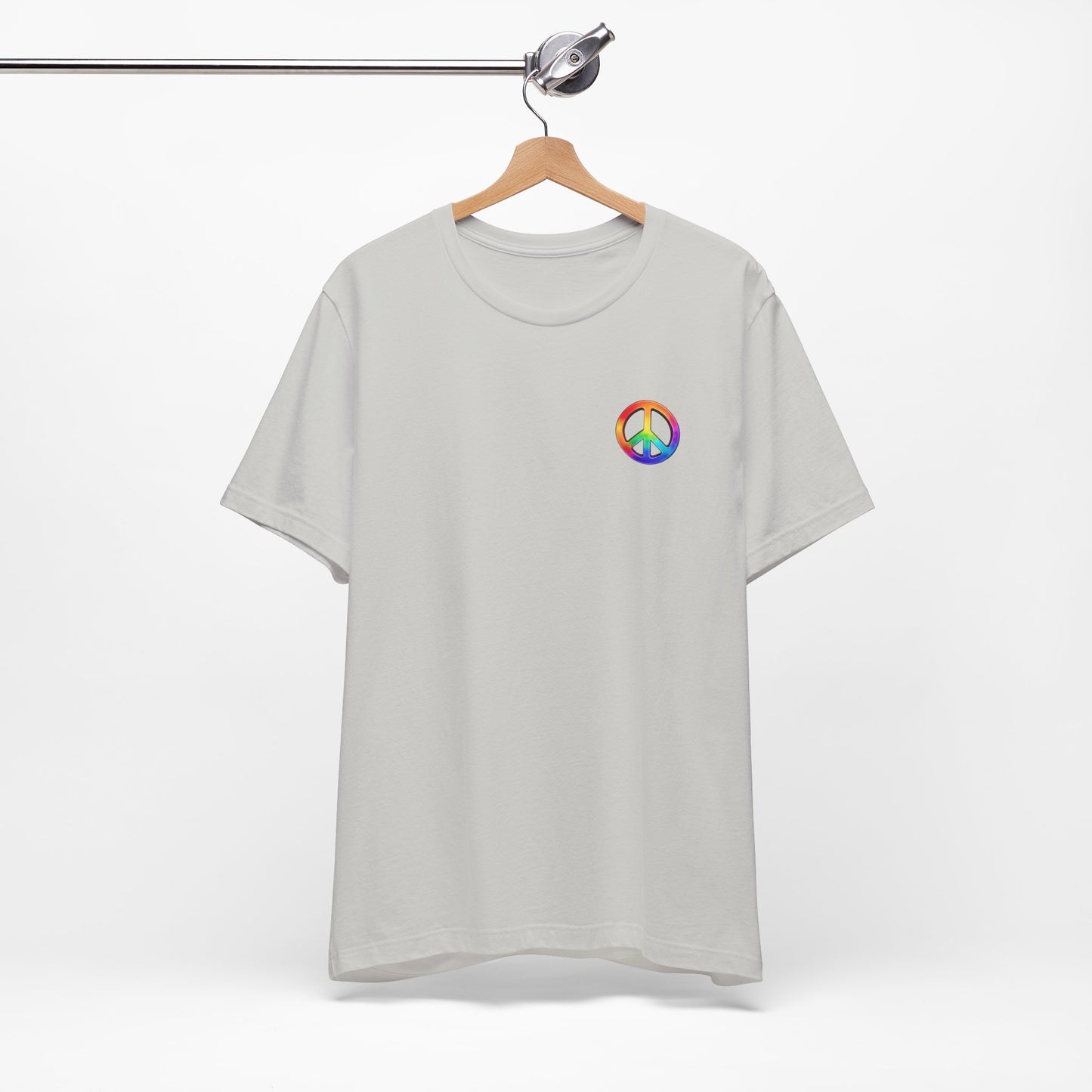 Peace Sign Tie-Dye Tee — Rainbow Hippie Peace Symbol T-Shirt