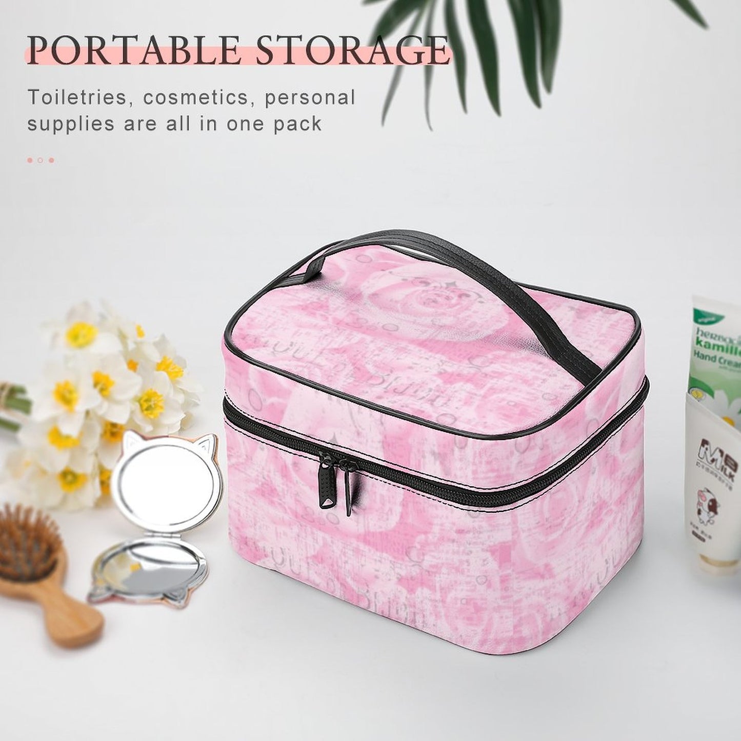 Make-up bag with Lychee pattern