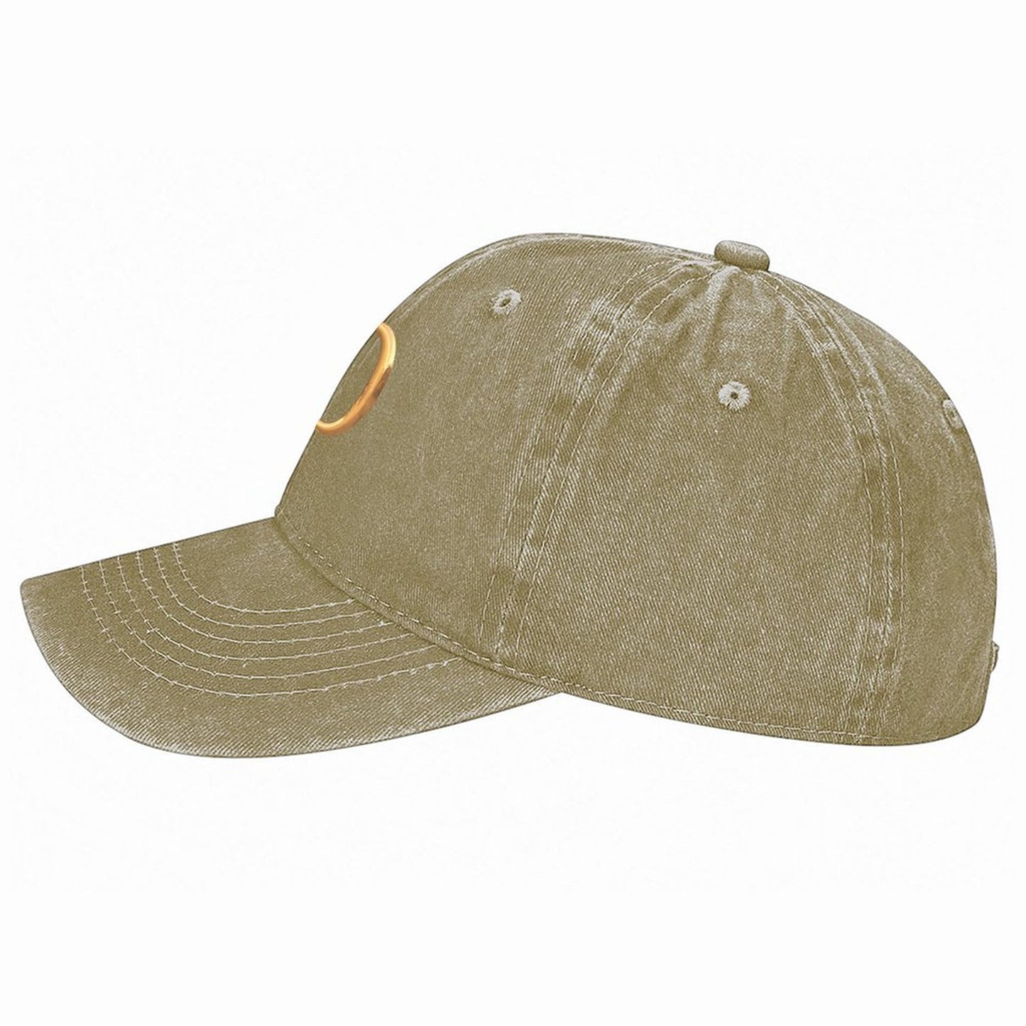 Cotton Vintage Washed Denim Baseball Cap (Front Printing)