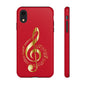 Tough Cases - Red Musical Note