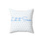Winter Wonderland Square Pillow - Cozy Home Decor, Holiday Accent, Gift for Snow Lovers, 'Let it Snow' Cushion, Winter Greetings