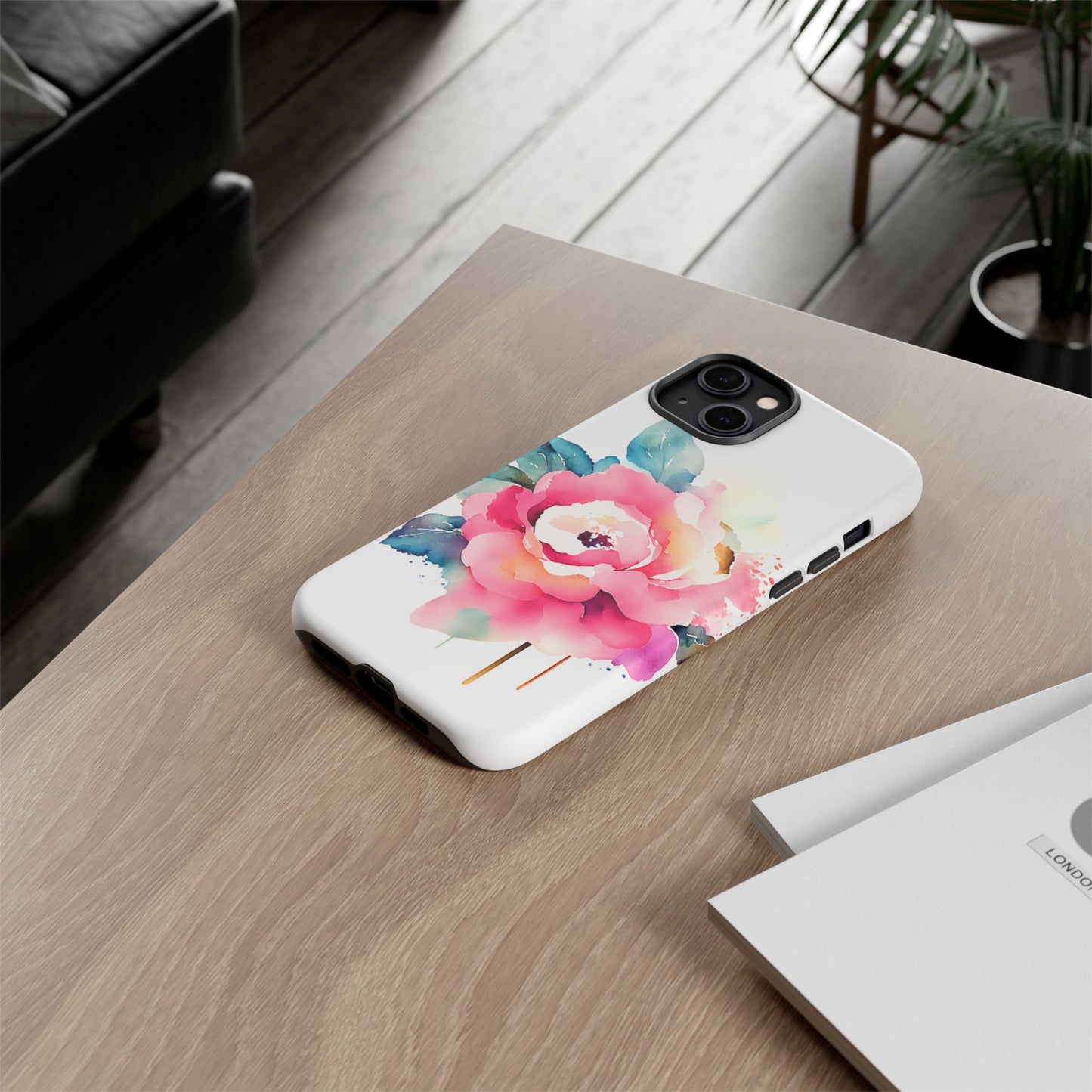 Floral Phone Case - Vibrant Rose Design