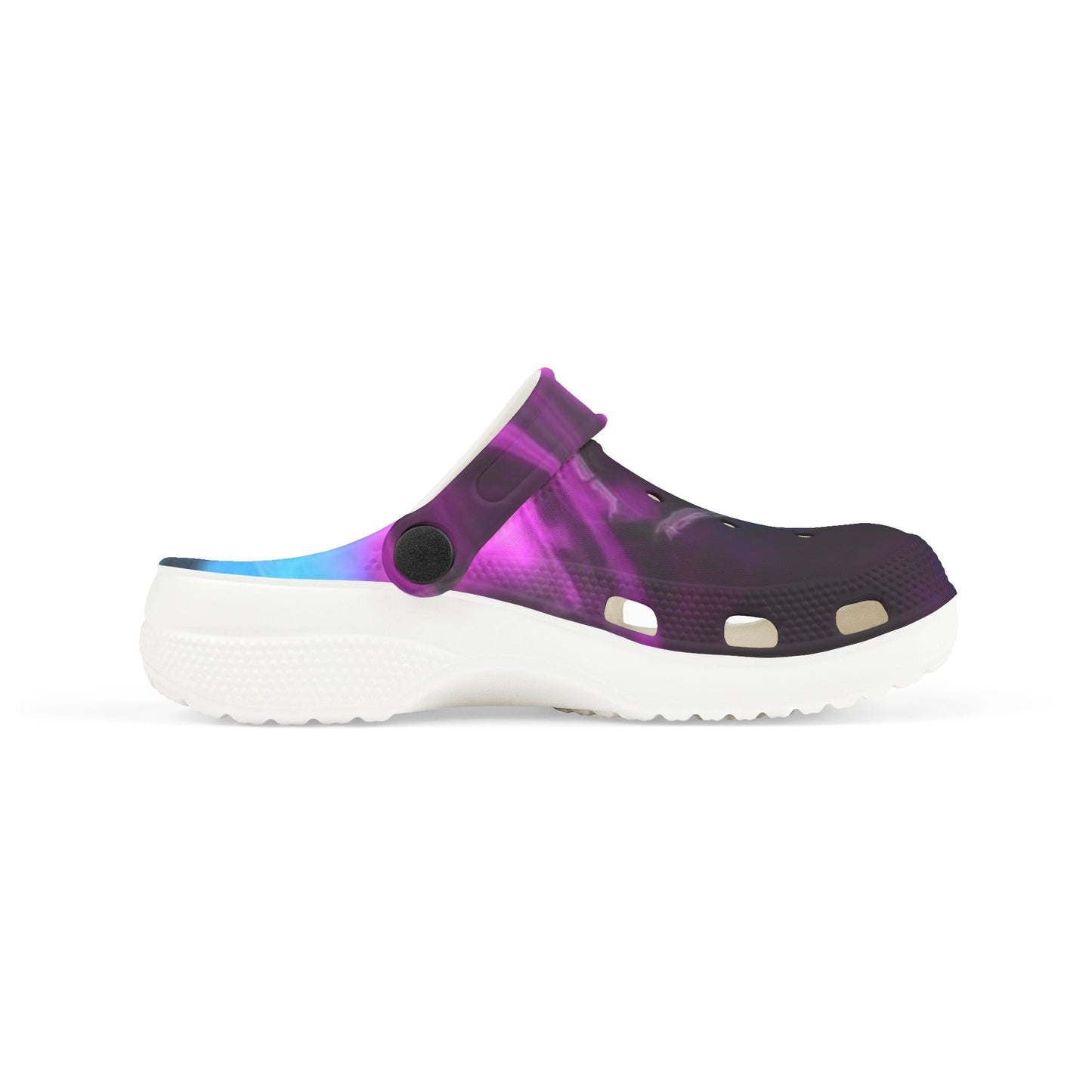 Kids Galaxy Foam Clogs — Purple Nebula EVA Slip-On Sandals