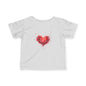 Infant Tee with Watercolor Heart – Baby Valentine Shirt