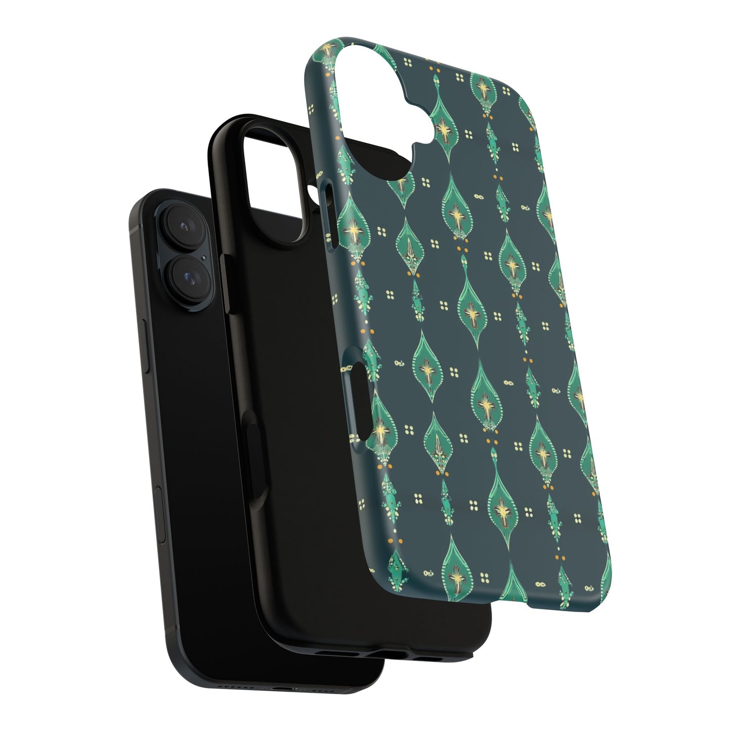 Emerald Boho Teardrop Phone Case