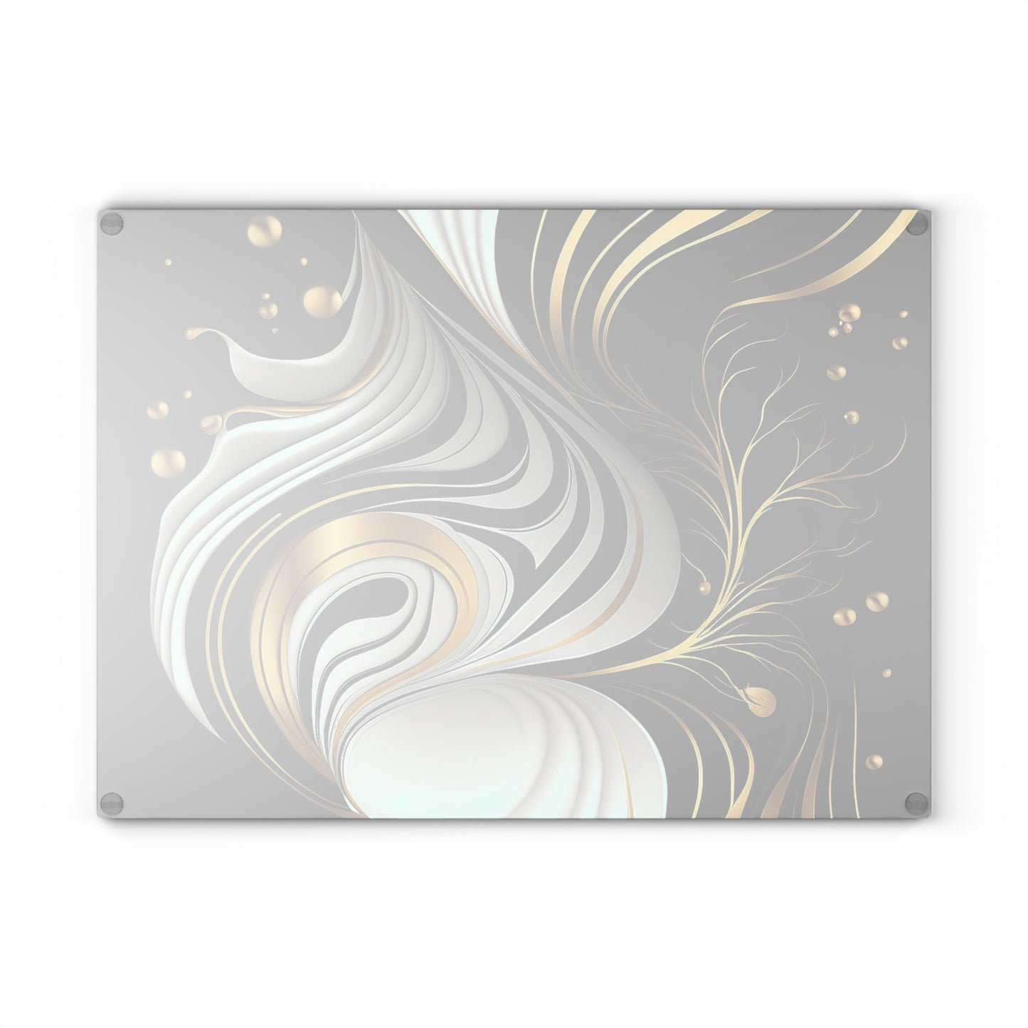 Elegant Abstract Glass Cutting Board
