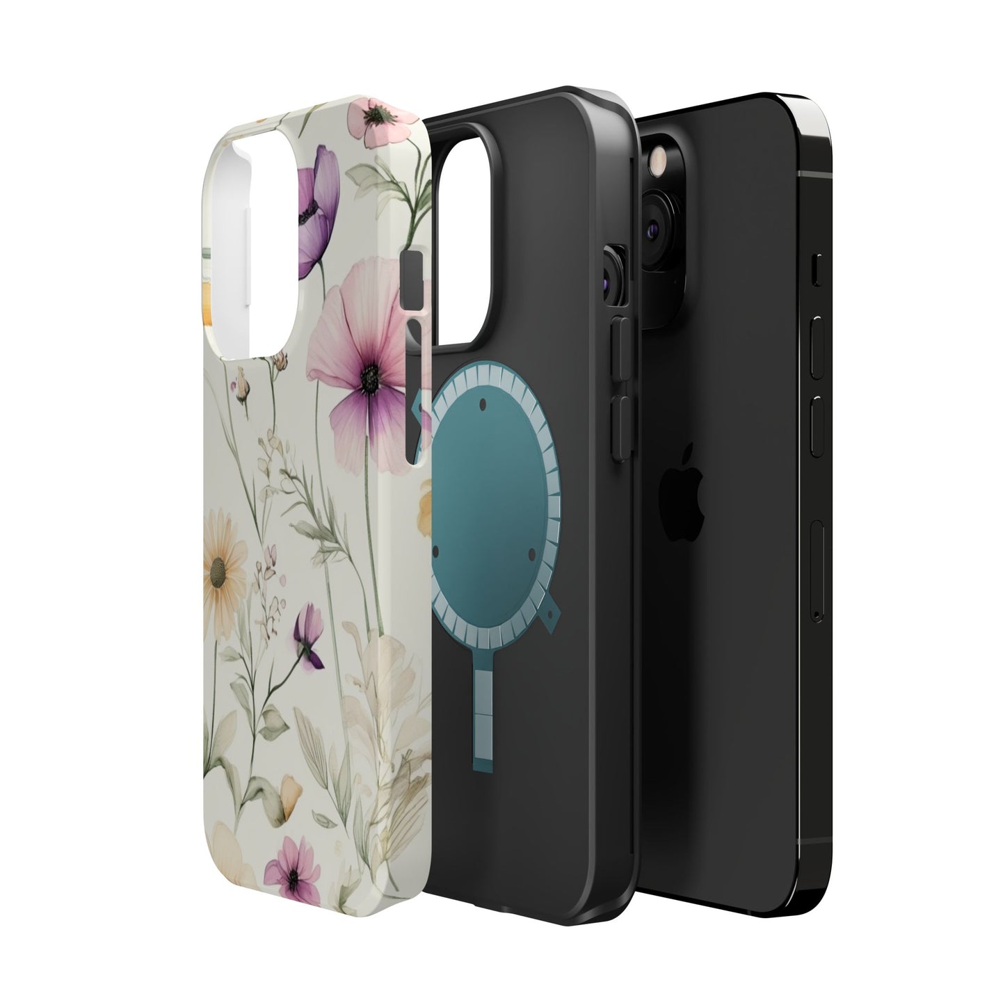 Floral Watercolor Magnetic Impact-Resistant Phone Case