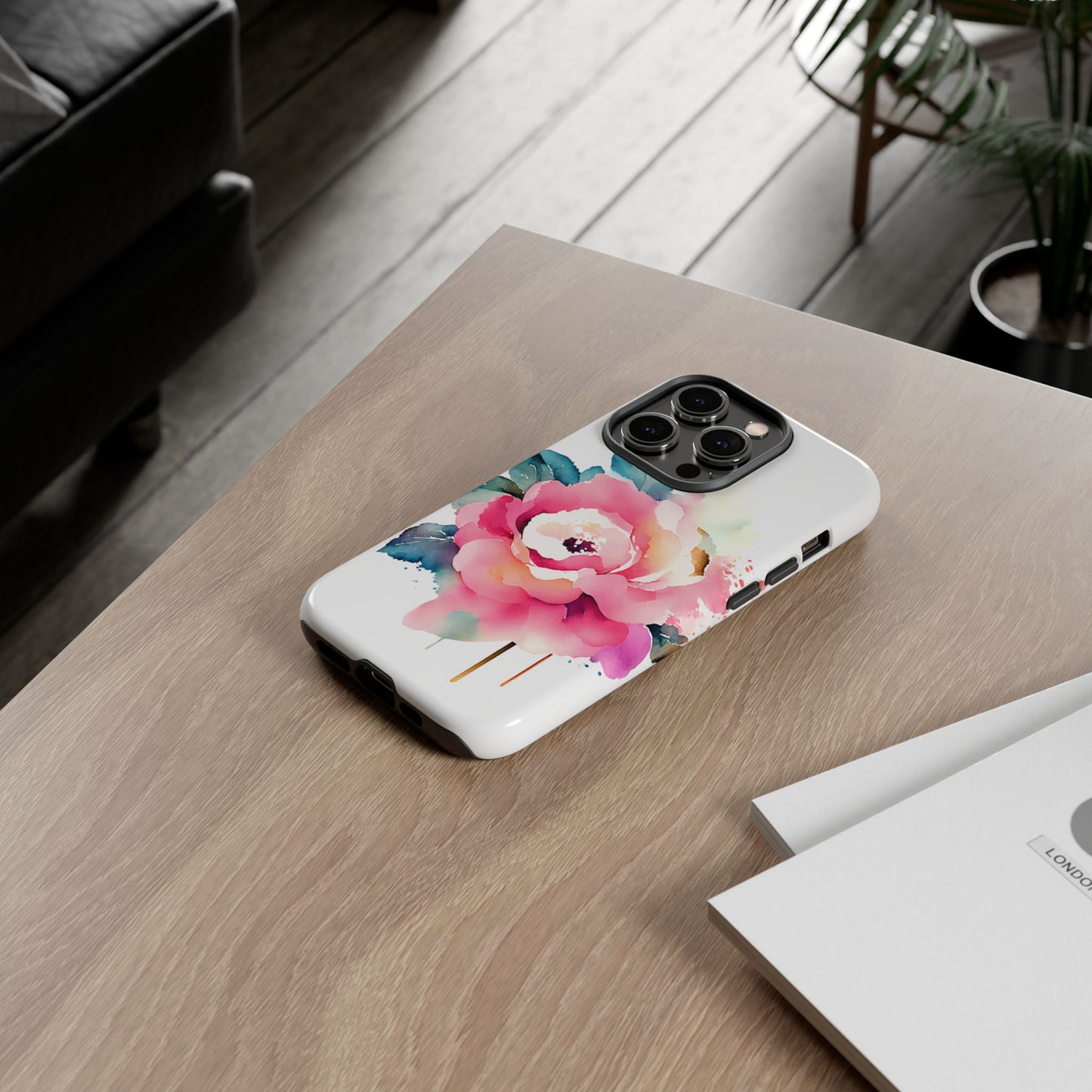 Floral Phone Case - Vibrant Rose Design