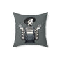 Trendy Bohemian Square Pillow, Decorative Cushion, Modern Accent Pillow