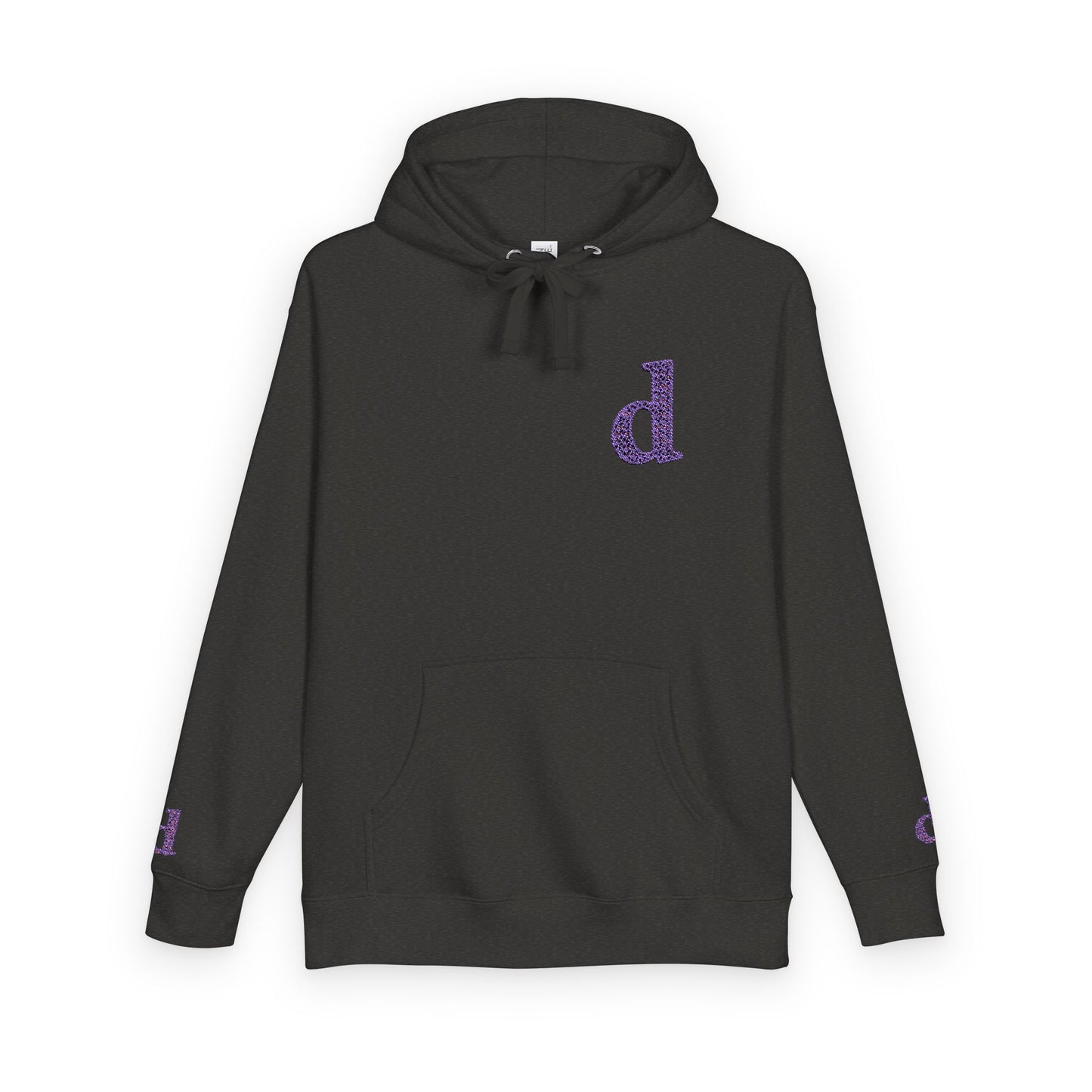 Floral Initial Unisex Fleece Hoodie | Cozy Casual Wear, Gifts for Her, Monogrammed Hooded Sweatshirt, Fall Fashion, Birthday Present