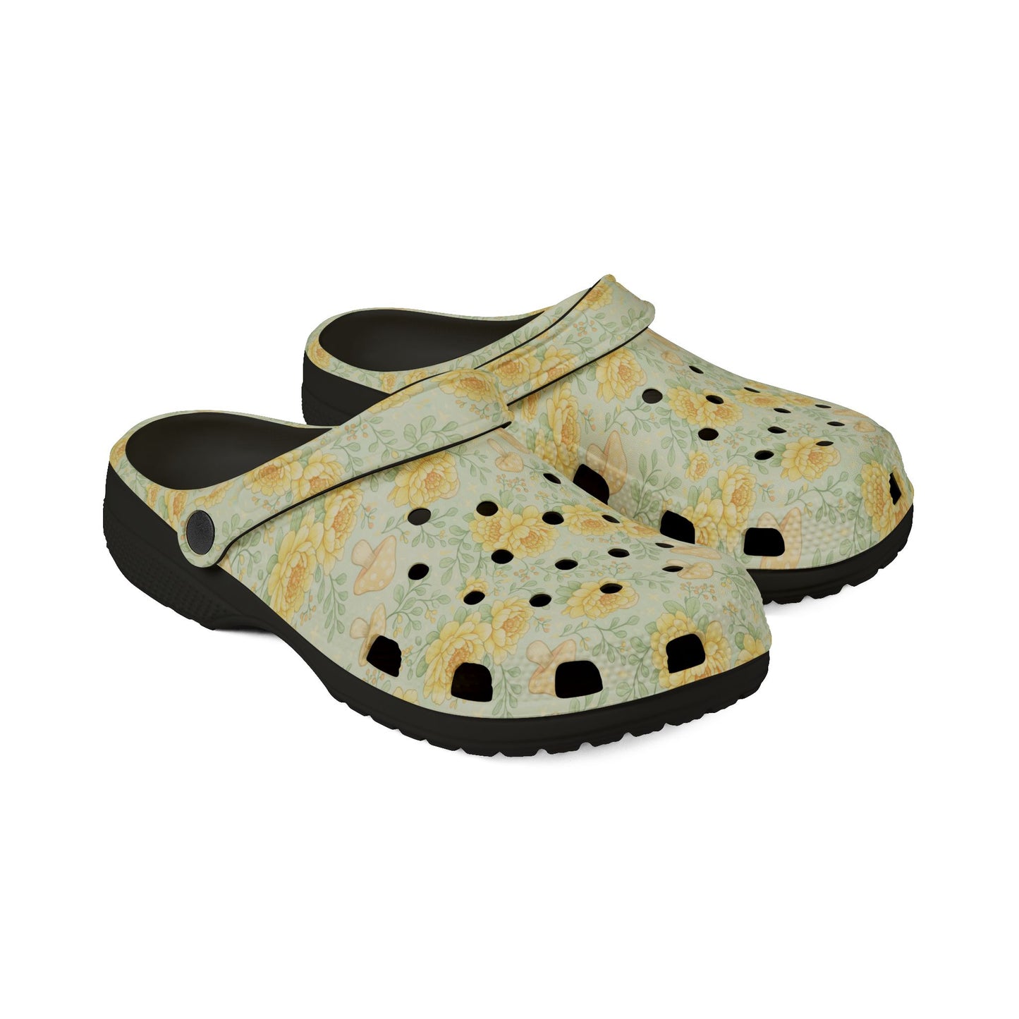 Floral Sunflower Clogs — Lightweight EVA Garden Shoes