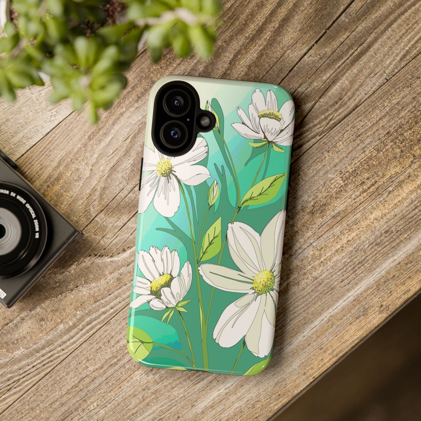Floral Phone Case, Tough Cases, Flower Design, Nature Inspired, Eco-Friendly Cover, Unique Gift for Her, Spring Accessories