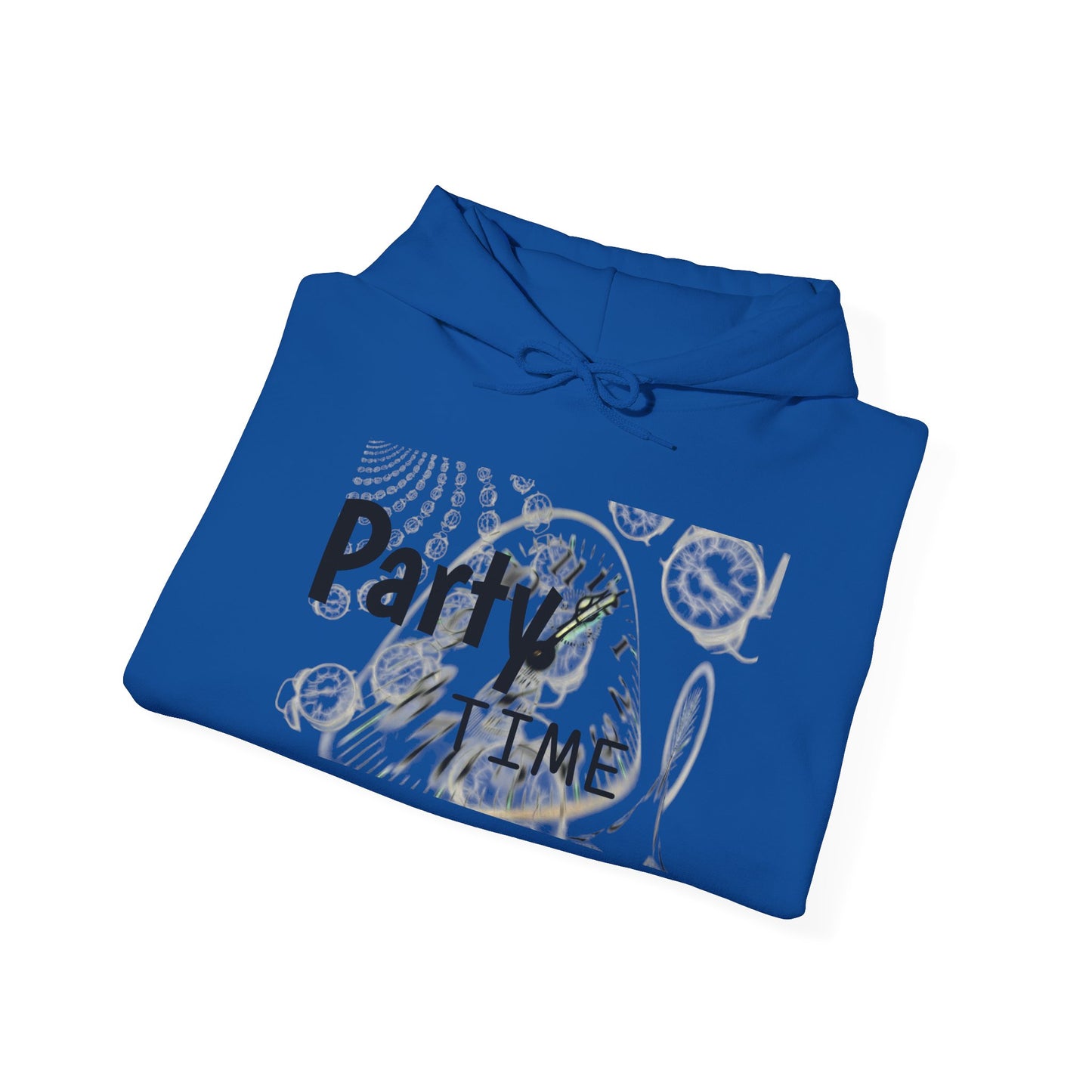 Party Time Unisex Hooded Sweatshirt, Fun Casualwear, Comfortable Gift, Perfect for Celebrations, Party-Outfit Essential