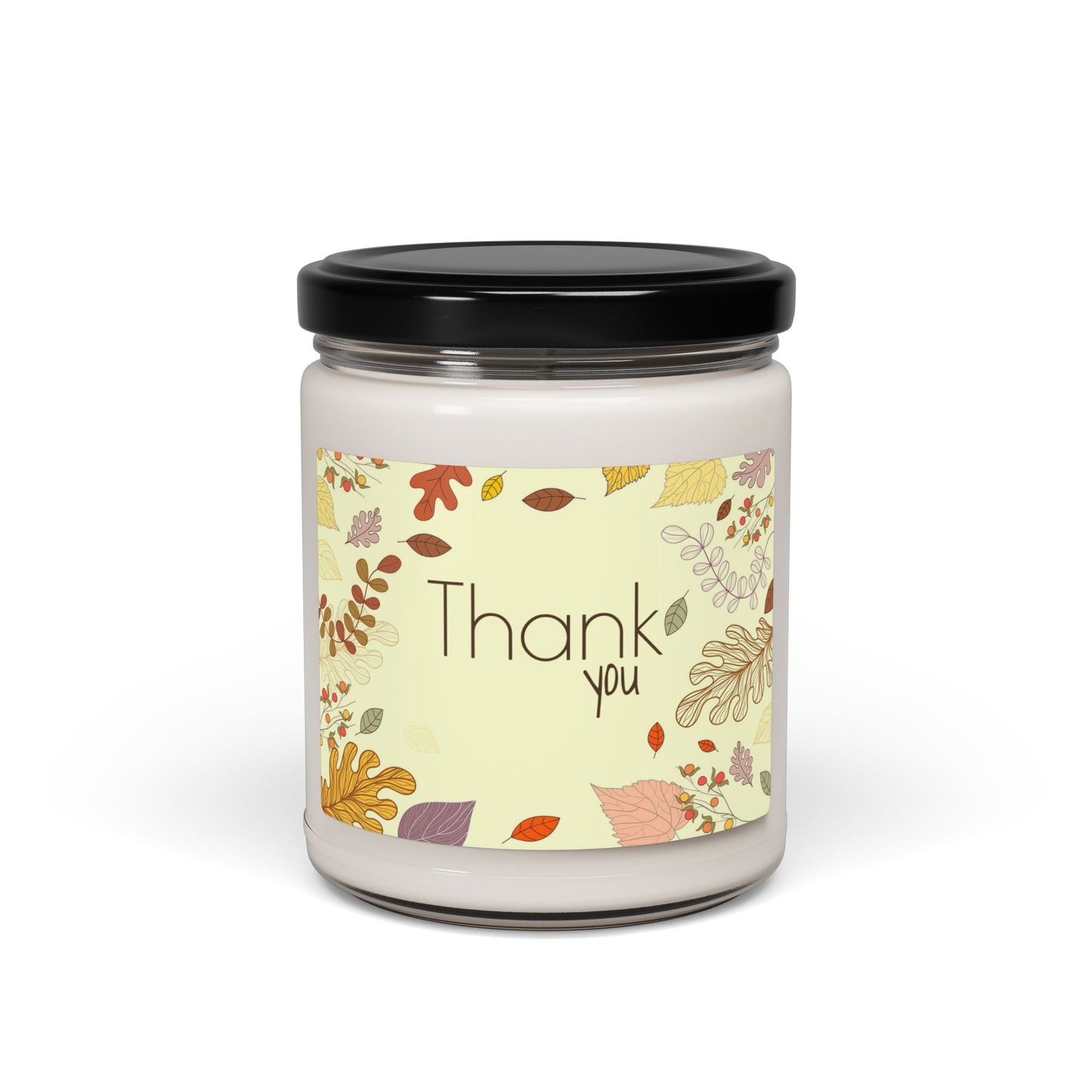 Thank You Fall Scented Soy Candle — 9oz Gratitude Jar Candle