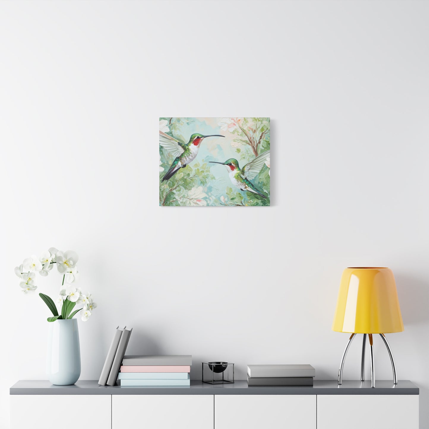 Hummingbird Canvas Wall Art — Stretched Matte Nature Print