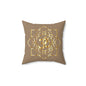 Spun Polyester Decorative Pillow, Om Symbol Home Decor, Meditation Cushion, Yoga Studio Accent, Spiritual Gift Idea