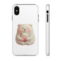 Cute Bear Phone Case, Tough Cases, Animal Lover Gift, Kids Accessories, Mother’s Day, Heartwarming Design