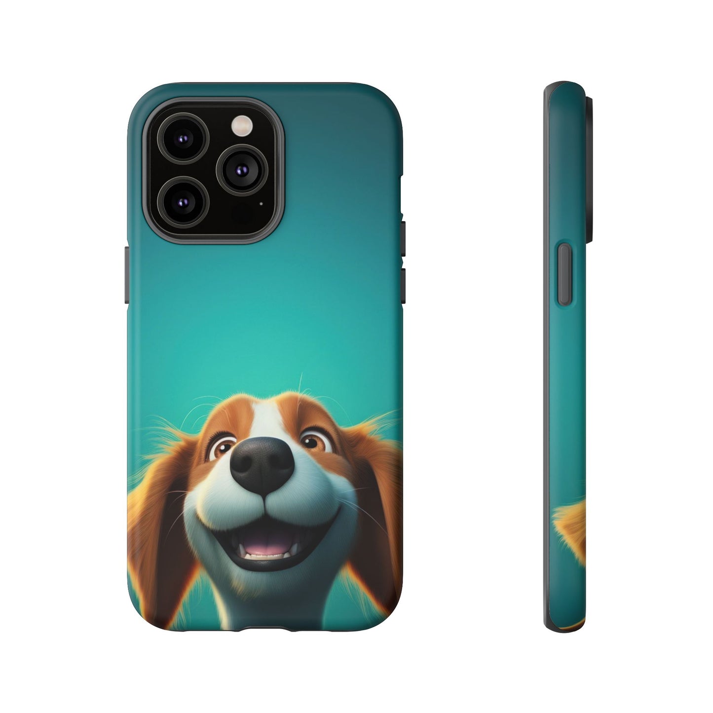 Happy Dog Phone Case — Cute Cartoon Puppy Protective Phone Cover
