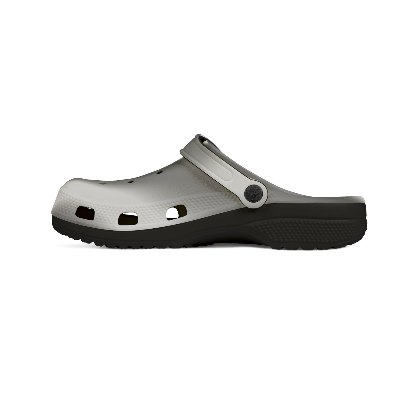 Metallic Silver EVA Clogs — Lightweight Foam Garden & Water Shoes