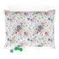 Floral Pet Bed - Cozy Furry Dog & Cat Bed, Decorative Cushion for Pets, Gift for Pet Lovers, Comfortable Pet Sleeping Pad