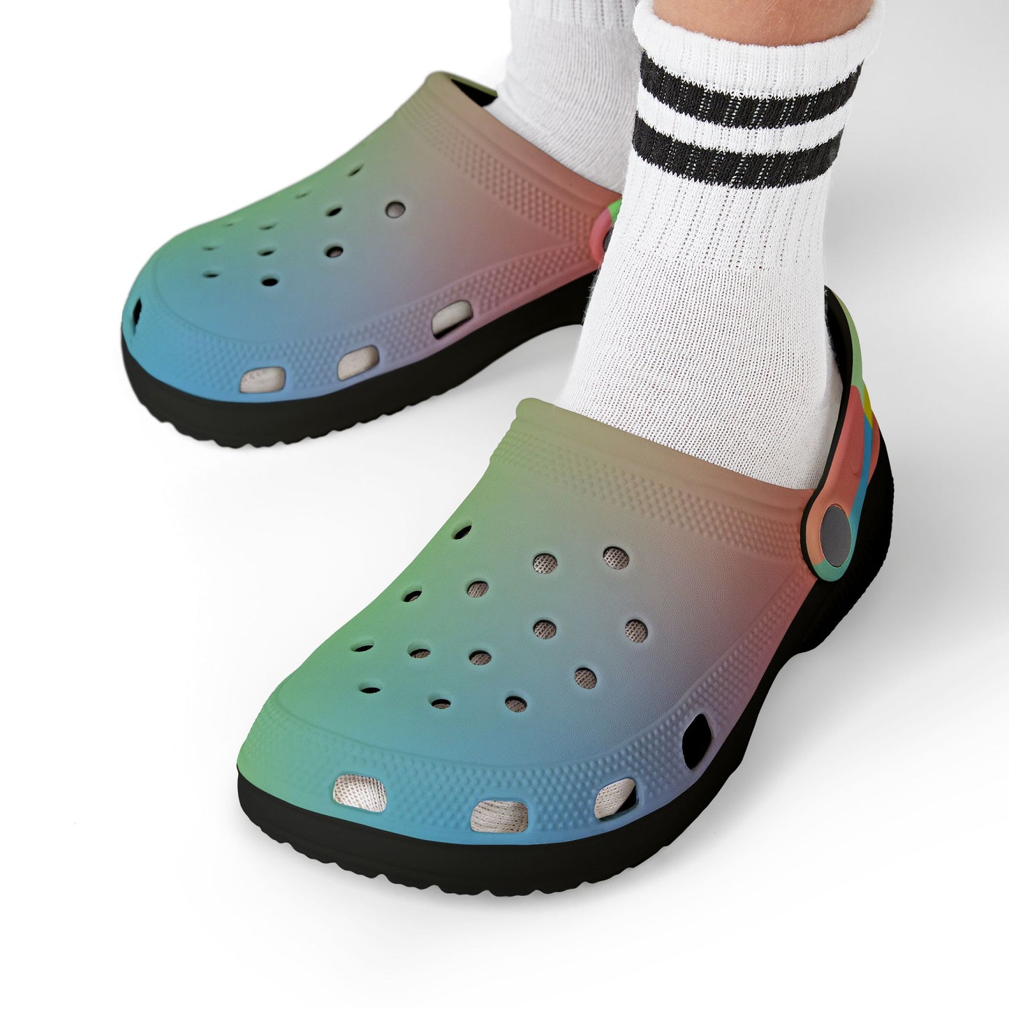 Rainbow Kids' EVA Foam Clogs