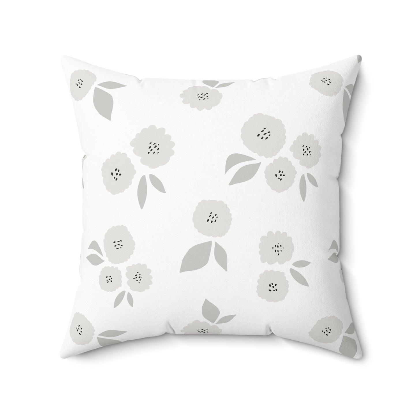 Floral Decor Accent Pillow for Cozy Home, Spring Gift, Boho Decor, Flower Print Cushion, Living Room Accessory