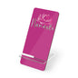 Namaste Phone Stand — Pink Lotus Mobile Display Stand for Smartphones