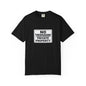Unisex Garment-Dyed T-Shirt with Bold 'No Trespassing' Design