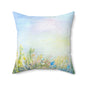 Spun Polyester Square Pillow Wildflowers