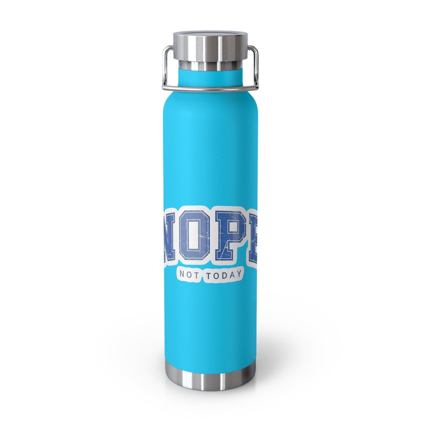 22oz Insulated Water Bottle — "NOPE (Not Today)" Retro Graphic