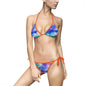 Vibrant Tie-Dye Bikini Set, Colorful Swimsuit, Summer Beachwear, Pool Party Essential, Ocean Vacation Swimwear
