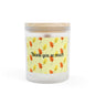 Thank You So Much Frosted Glass Candle — 11oz Floral Gratitude Scented Candle