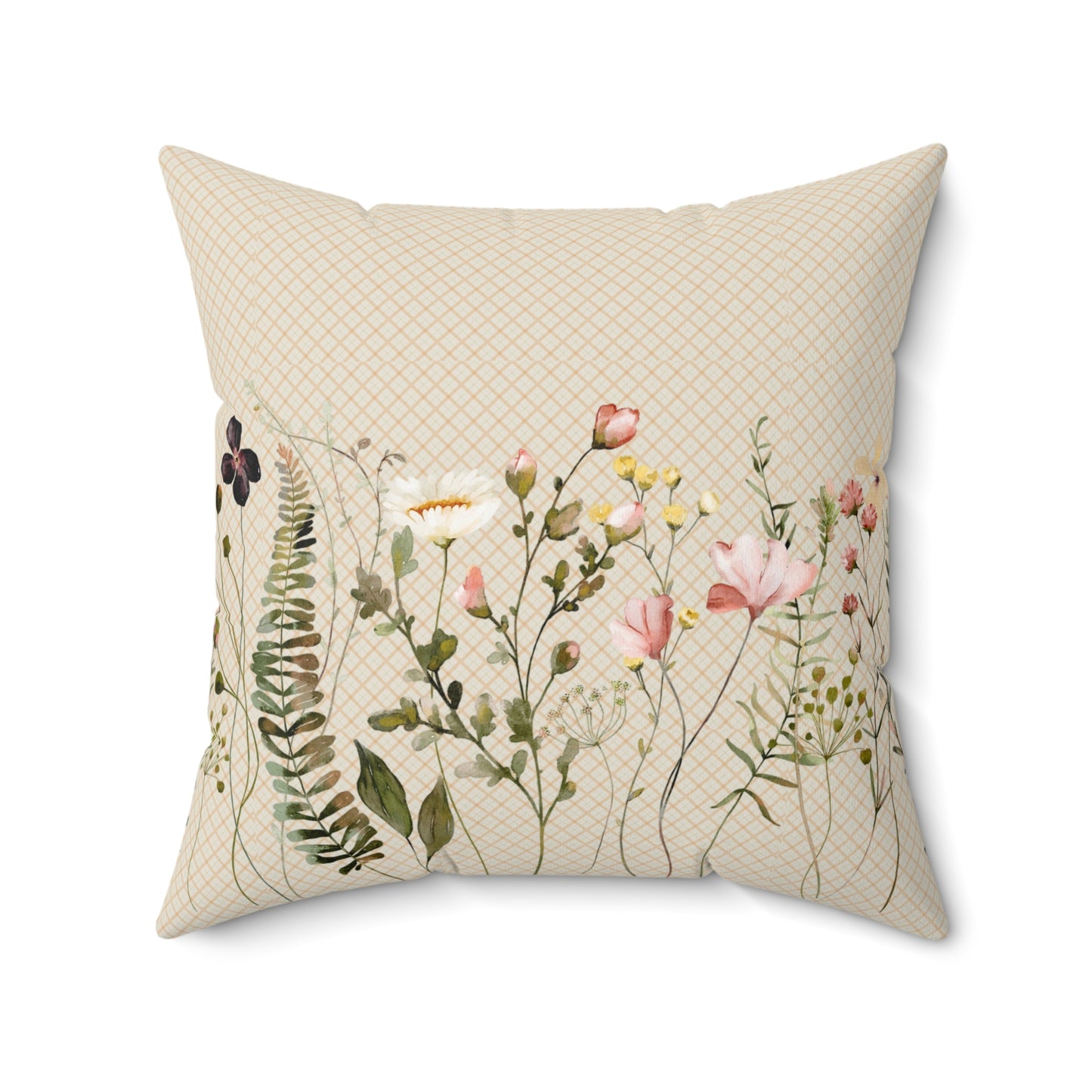 Floral Decorative Pillow, Cozy Couch Cushion, Spring Home Accent, Floral Throw Pillow, Gift for Gardener, Flower Lover