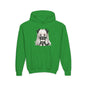Cute Anime Girl & Puppy Youth Hoodie — Kawaii Kids Pullover for Anime Fans